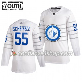 Adidas Maillot de Hockey Winnipeg Jets Mark Scheifele 55 Blanc 2020 NHL All-Star Authentic - Enfant